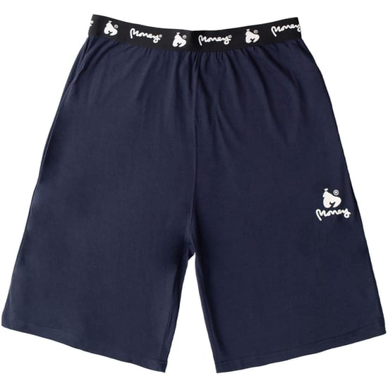 Men's Money Lounger Elasticated Short Twin Set in Navy - Image 6