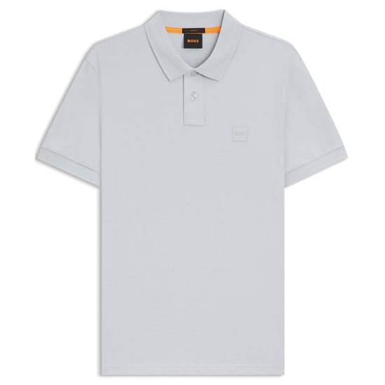 Men's Boss Hbo Passenger Premium Design Polo Shirt in Lt/Pstl Grey - Image 1