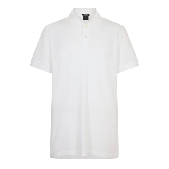Men's Boss Firenze Short Sleeve Polo Shirt in White - Image 1