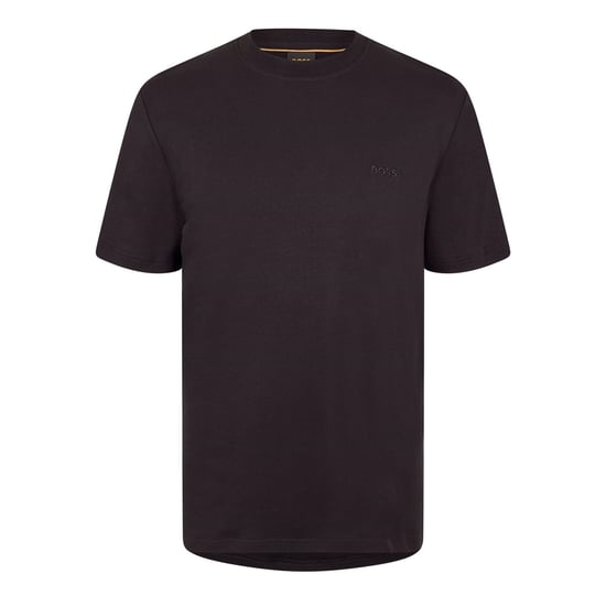 Men's Boss Te Interlock 10262456 01 Polo Shirt in Black - Image 1