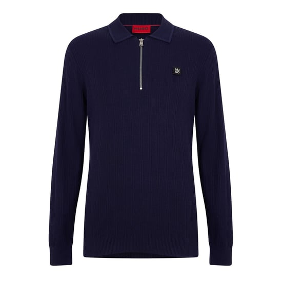 Men's Hugo Sastoro Quarter Zip Top in Navy - Image 1
