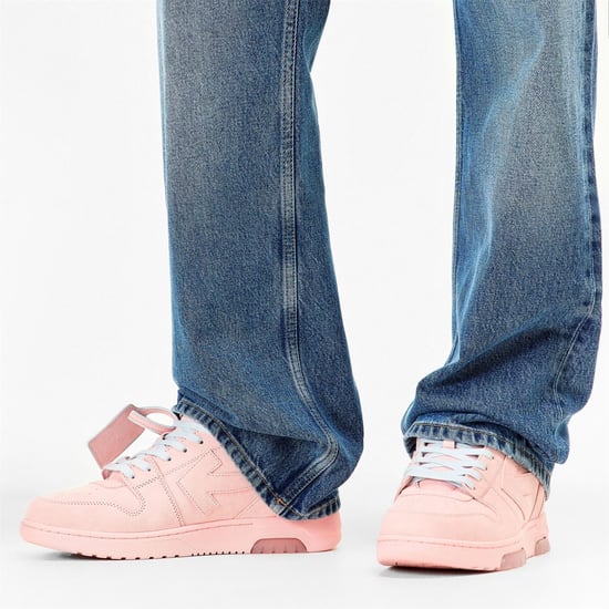 Men's Off White Outofoffice Low Top Trainers in Soft Pink/Ice - Image 3