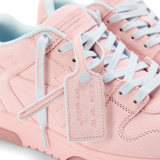 Men's Off White Outofoffice Low Top Trainers in Soft Pink/Ice - Image 4