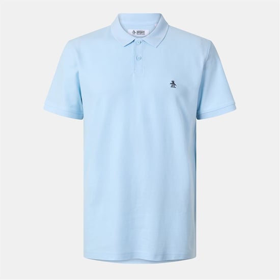 Men's Original Penguin Sleeve Polo Shirt in Omphalodes - Image 1