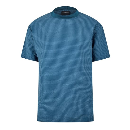 Men's Armani Exchange Crew Neck Regular Fit Polo Shirt in Turchese - Image 1