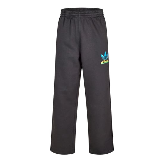 Men's adidas Originals Airbrush Large Print Closed Cuff Fleece Jogger in Black - Image 1