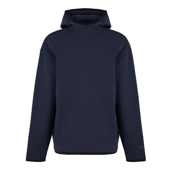 Men's Boss Sw Snug Hood 10276675 01 Polo Shirt in Dark Blue - Image 1