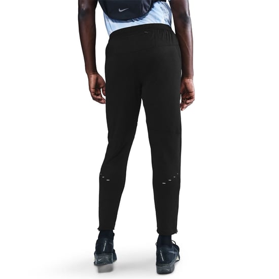 Men's Nike Stride Knit Performance Tracksuit Bottoms in Black/Rfl Silv - Image 2