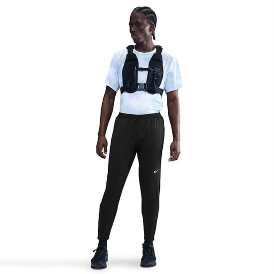 Men's Nike Stride Knit Performance Tracksuit Bottoms in Black/Rfl Silv - Image 3