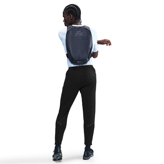 Men's Nike Stride Knit Performance Tracksuit Bottoms in Black/Rfl Silv - Image 4