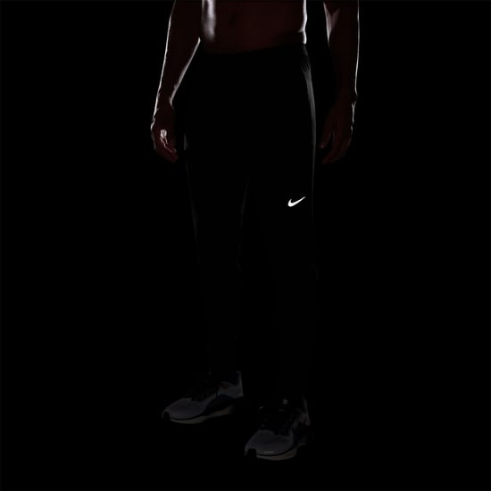 Men's Nike Stride Knit Performance Tracksuit Bottoms in Black/Rfl Silv - Image 6