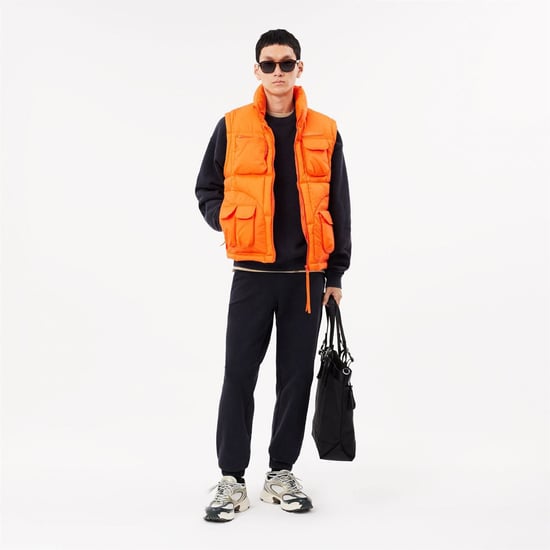 Men's Lacoste Tracksuit Trousers in Black - Image 6