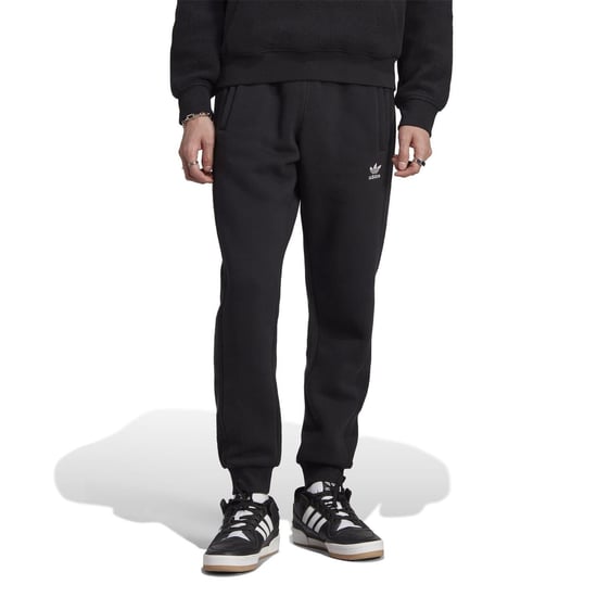 Men's adidas Originals Essential Solid Patterned Joggers in Black - Image 2