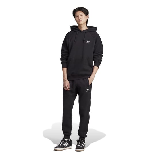 Men's adidas Originals Essential Solid Patterned Joggers in Black - Image 4