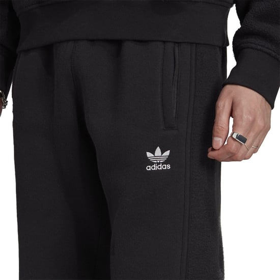 Men's adidas Originals Essential Solid Patterned Joggers in Black - Image 5