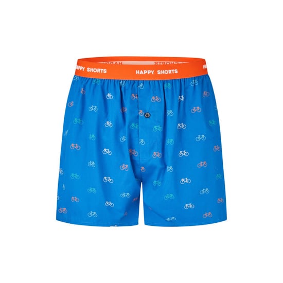 Happy Shorts X heren wijde boxershorts fiets print blauw - Image 1