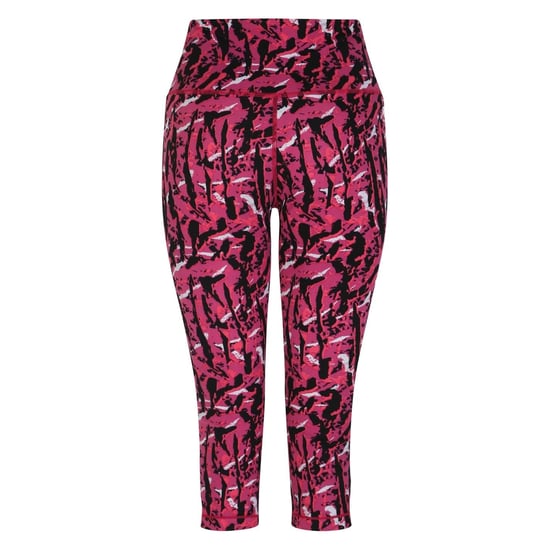Women's Dare 2b Influentia Floral Patterned Shapewear Leggings in NeonPkZebPrn - Image 5