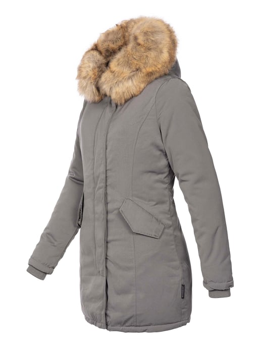 Marikoo dames winterparka Karmaa met afneembare imitatiebontkraag - Image 2