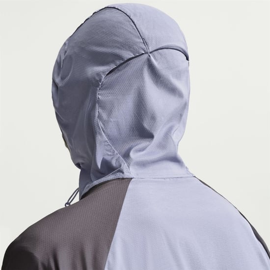 Men's Nike Windrun Jacket in Purple/Blk/Lime - Image 4