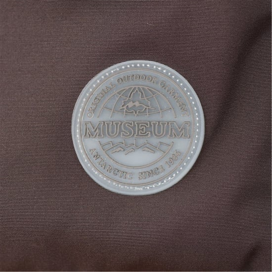 Women's Museum Solid Patterned Hooded Gilet in Mulch - Image 4