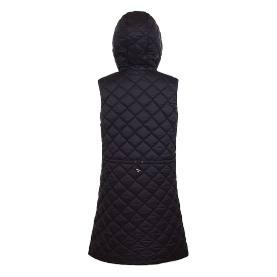 Women's Museum Solid Patterned Hooded Gilet in Brown Rice - Image 6