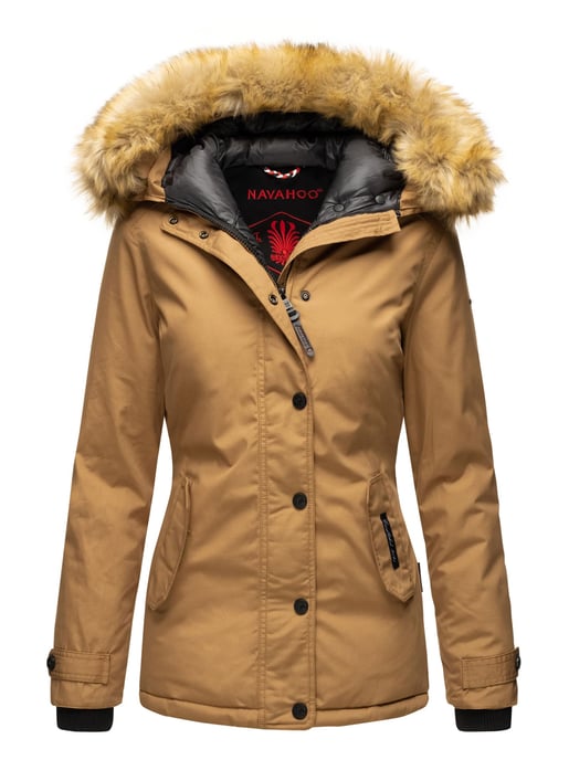 Navahoo Women’s Winter Jacket Laura – Warm, Stylish & With Detachable Faux Fur Collar - Image 1