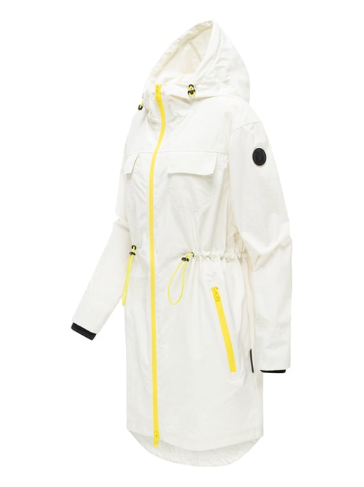 Marikoo women’s transitional coat Trüffelbonbon with hood - Image 2