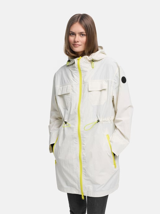 Marikoo women’s transitional coat Trüffelbonbon with hood - Image 5