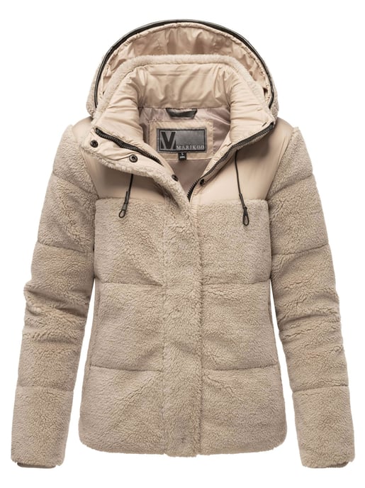Marikoo dames teddy puffer jas met capuchon – model Kaguraa - Image 1