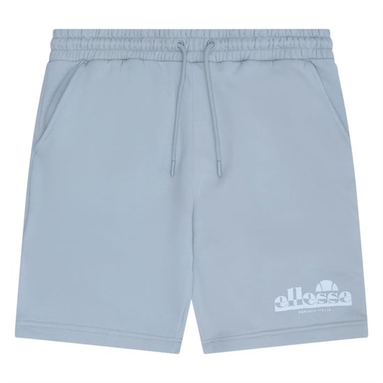 Men's Ellesse Fleece Jogger Shorts in Light Grey - Image 1