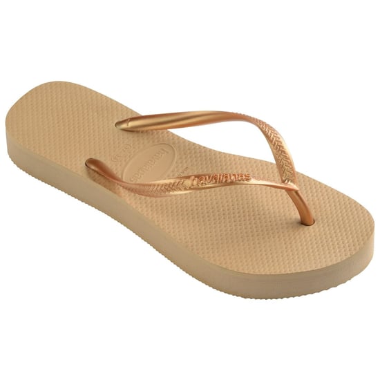 Women's Havaianas Slim Flatform Golden 35 36 Flip Flops in Gold - Image 2