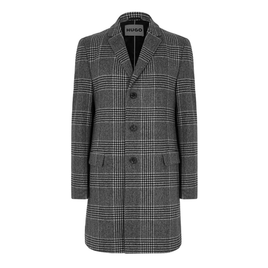 Men's Hugo Overcoat in Medium Grey - Image 1