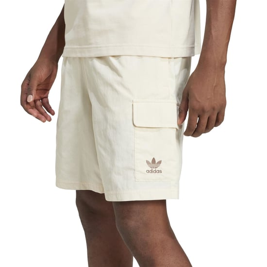 Men's adidas Originals Essvn Shorts in Wonder White - Image 4