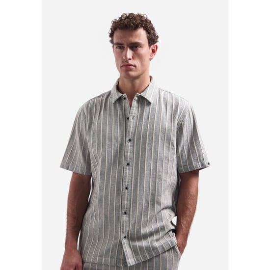 No Excess Shirt short sleeve fancy striped sand - Image 3