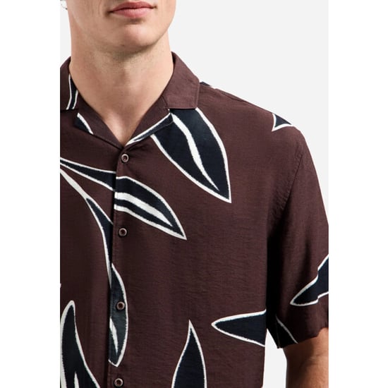 No Excess Shirt short sleeve allover printed dark brown - Image 6