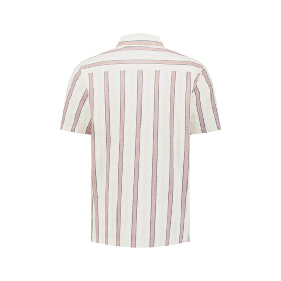 No Excess Shirt short sleeve fancy striped coral - Image 6