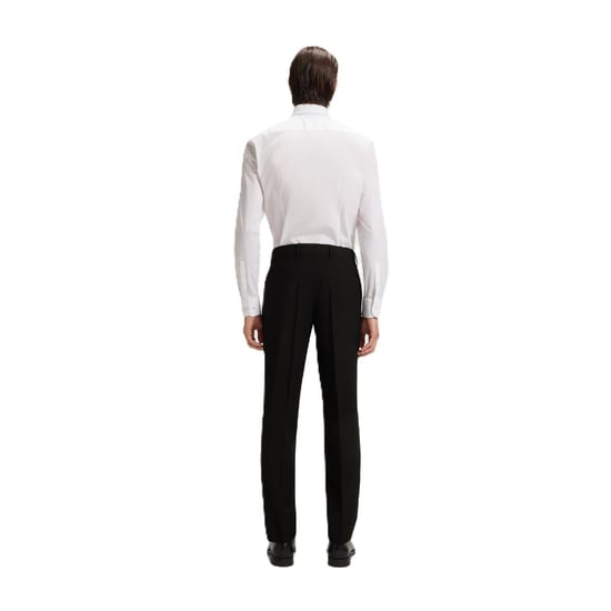 Men's Boss H Genius Mm C Straight Leg Trousers in Black - Image 2