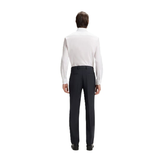 Men's Boss H Genius Mm C Straight Leg Trousers in Dark Blue - Image 2