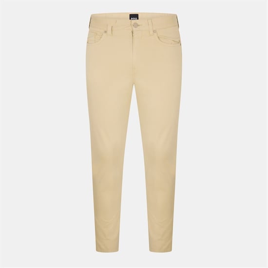 Men's Boss Slim Fit Trousers in Light Beige - Image 1