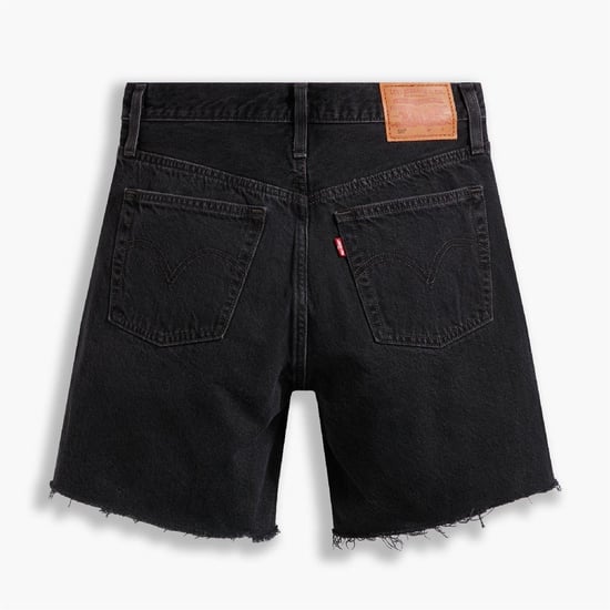 Women's Levis Mid Thigh Short Lunar Blac in Lunar Black - Image 2