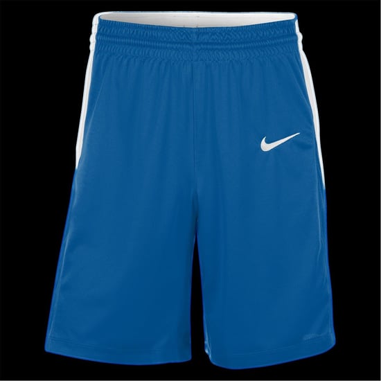 Men's Nike Basketball Solid Patterned Shorts in Ryl Blue/White - Image 1
