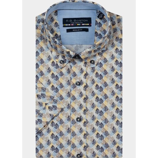R.B. Boston Overhemd korte mouw heren marshall ss button down 616670/227 - Image 1
