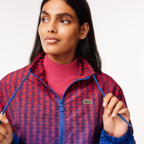 Women's Lacoste Blouson in Red/Cobalt - Image 3