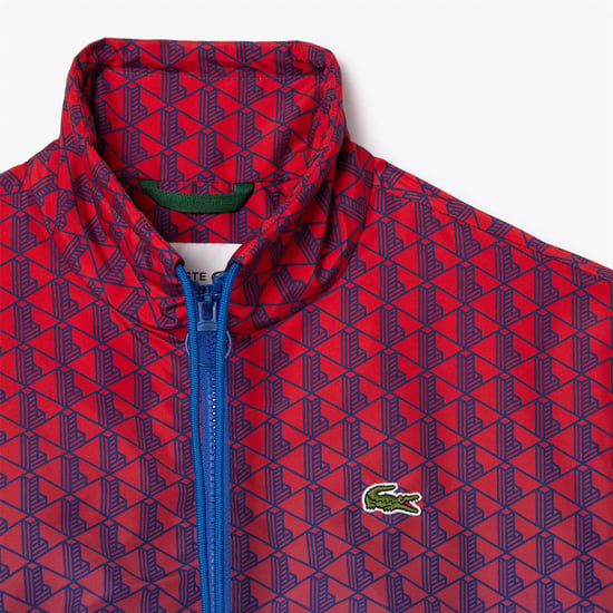 Women's Lacoste Blouson in Red/Cobalt - Image 5
