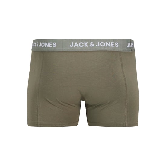 Men's Jack and Jones Solid Trunks 3 in Agave Green - Image 2