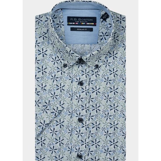 R.B. Boston Overhemd korte mouw heren marshall ss button down 616670/708 - Image 2