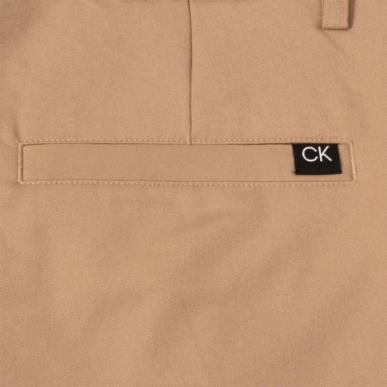 Men's Calvin Klein Golf G F Tech Shorts in Stone - Image 4