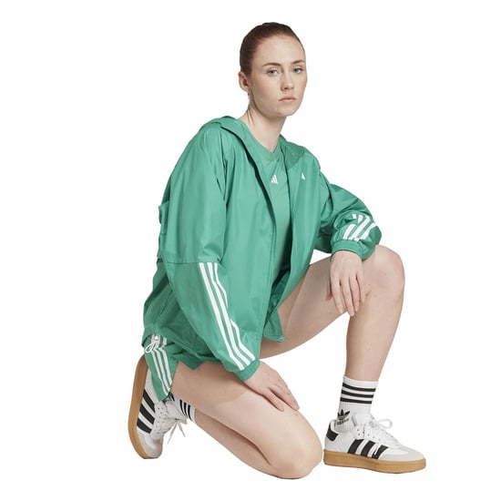 Women's adidas Hyglm Wvn Shorts in Semi Ct Green - Image 4