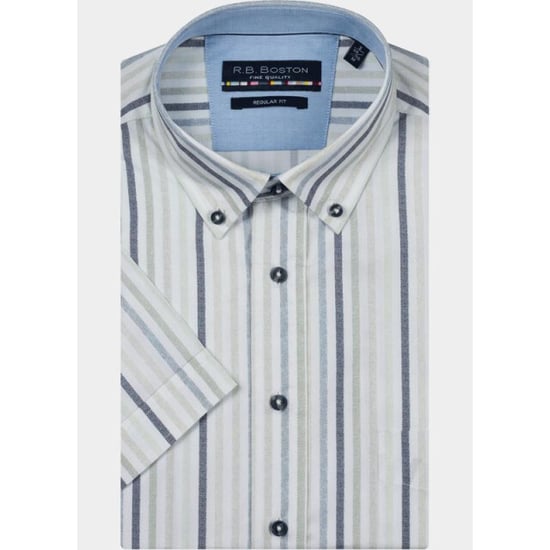 R.B. Boston Overhemd korte mouw heren marshall ss button down 616670/76 - Image 2
