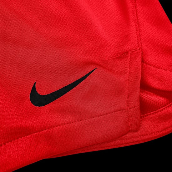 Women's Nike Soccer Athletic Shorts with Elasticated Waistband in University Red - Image 3